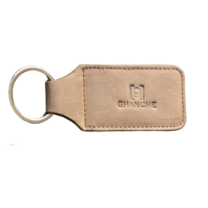 GHANCHE Leather Key Chain LFT (Wood Brown) GH-KC-07